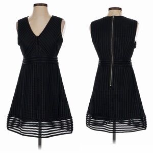 J. Crew Black Textured Mini Dress